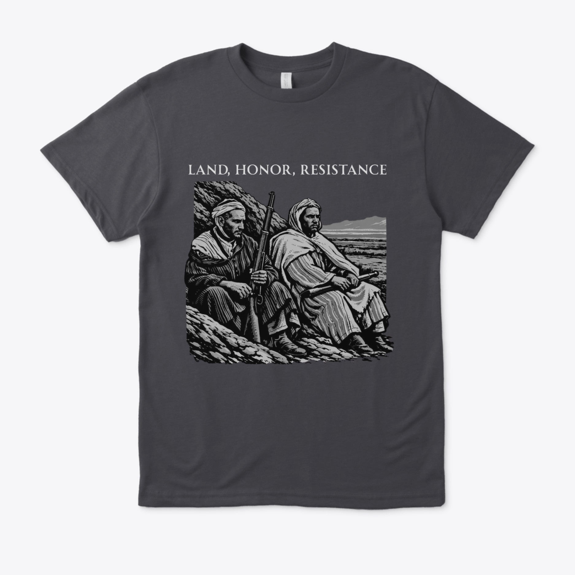 Land, Honor, Resistance — Casual T-Shirt