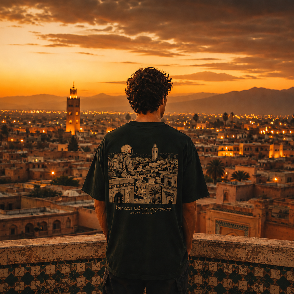 THE ROOFTOP — Heavyweight Oversized Tee editorial image