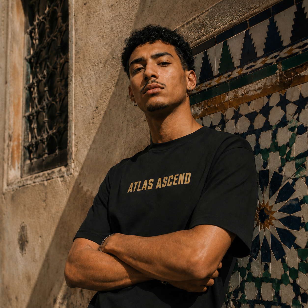 The Unbothered — Heavyweight Oversized Tee editorial image