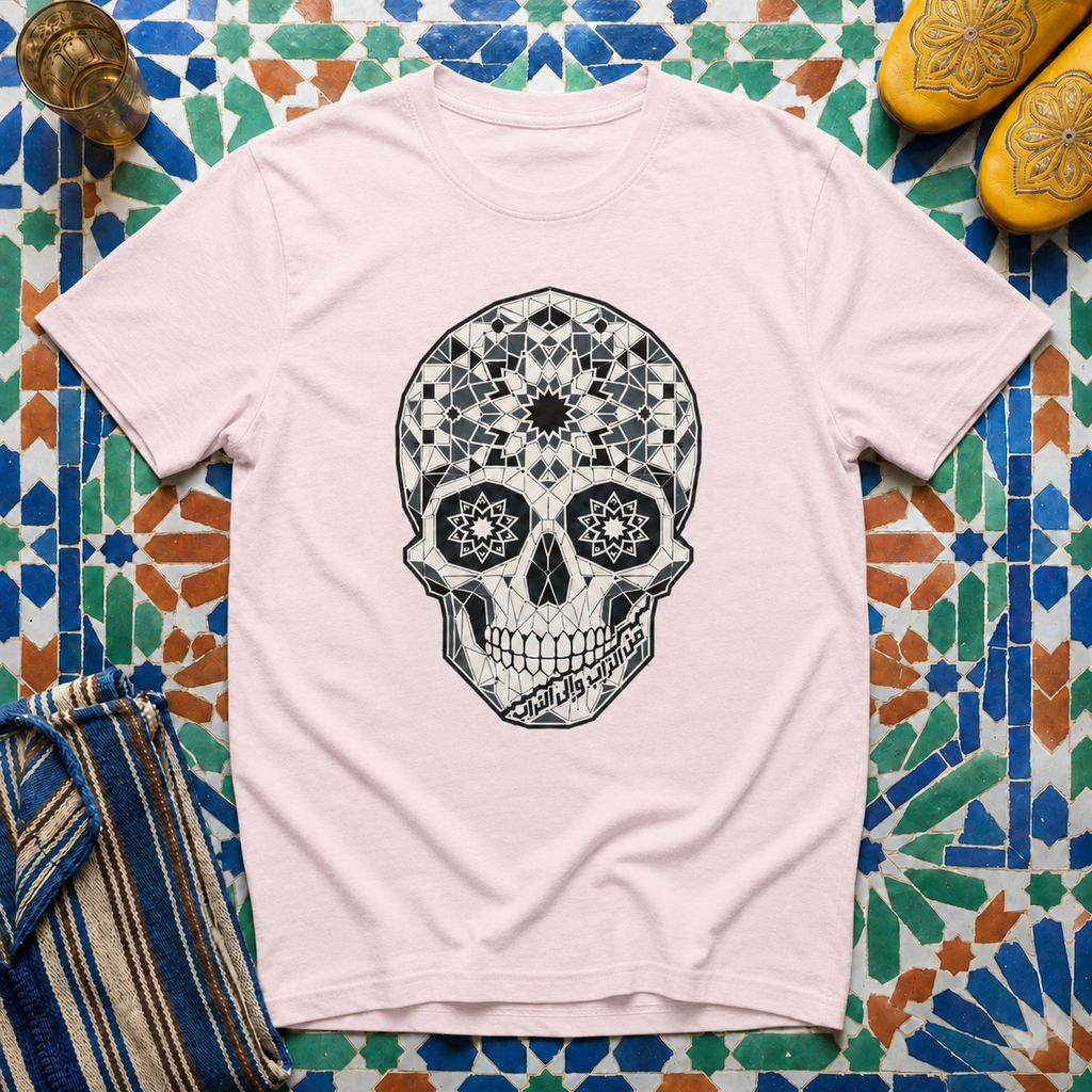 Zellige Skull — Casual T-Shirt