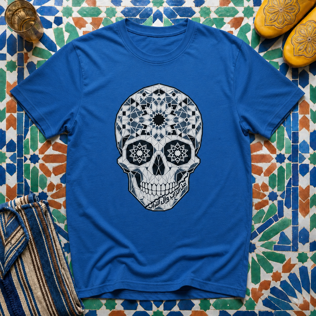 Zellige Skull — Casual T-Shirt